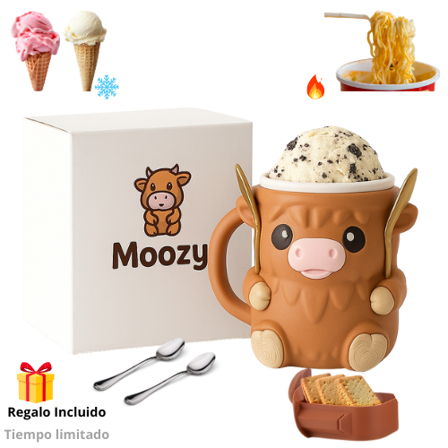 🧡 “Moozy Ice Cream Hugger – Portahelado de Vaca Tierno”